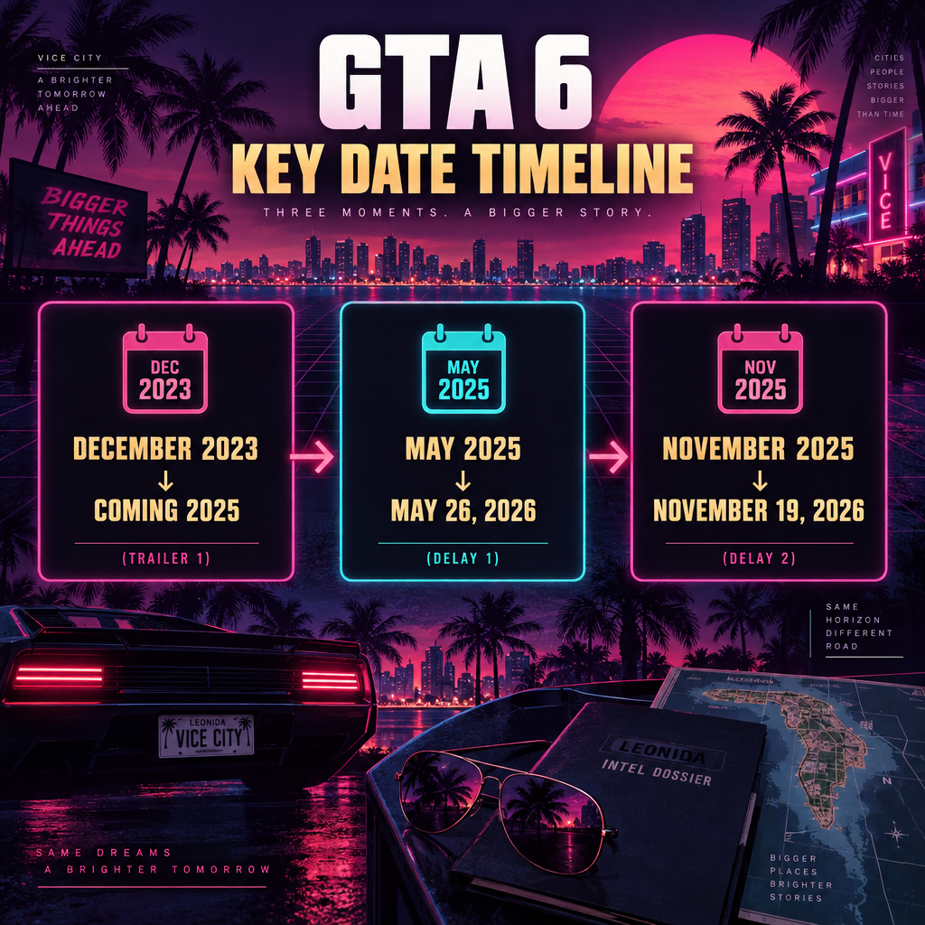 GTA 6 Release Date Timeline